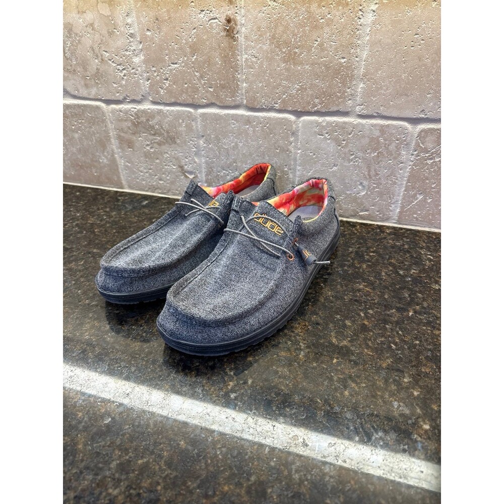 Hey Dude Wally Twister Tie-Dye Charcoal Colorway Men’s 11 Buckle Exclusive